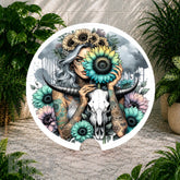 Floral Skull 8 Coaster Sublimation Wrap