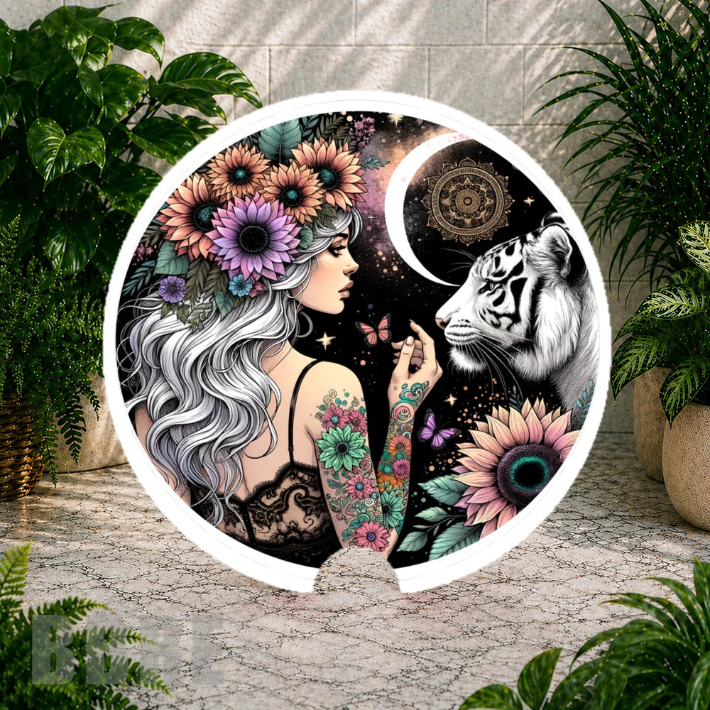 Floral Tiger 3 Coaster Sublimation Wrap