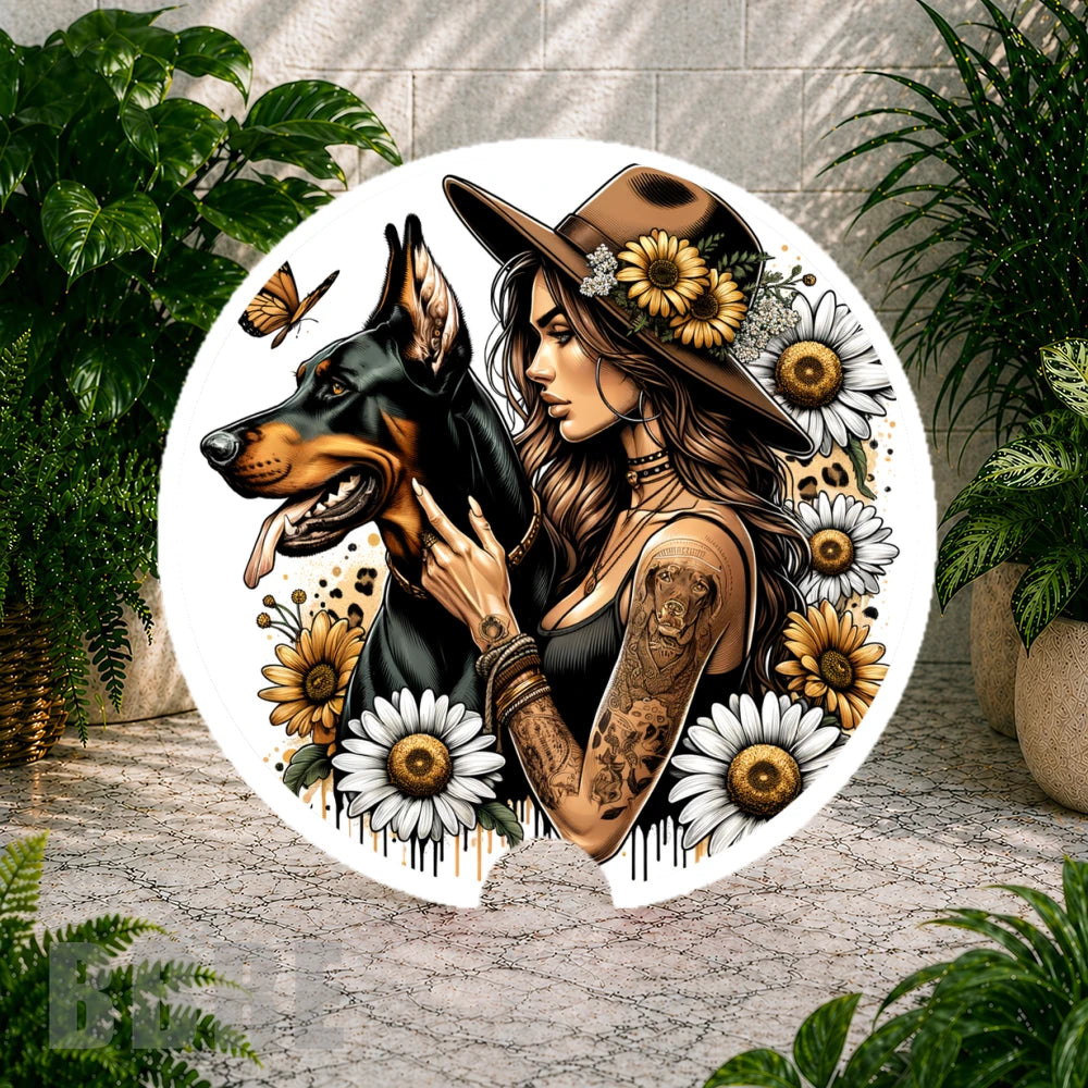 Floral Dog Coaster Sublimation Wrap