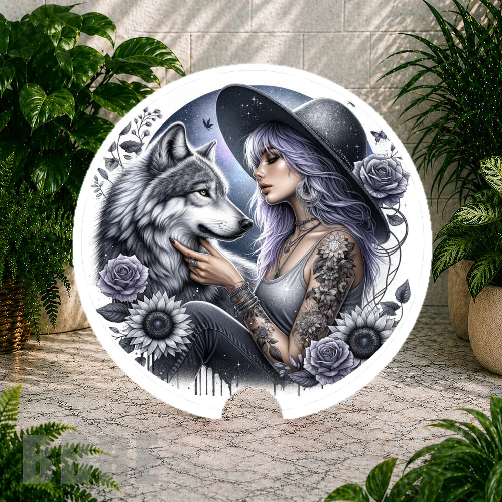 Wolf Lady Coaster Sublimation Wrap