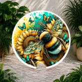 Bee And Sunflowers Coaster Sublimation Wrap