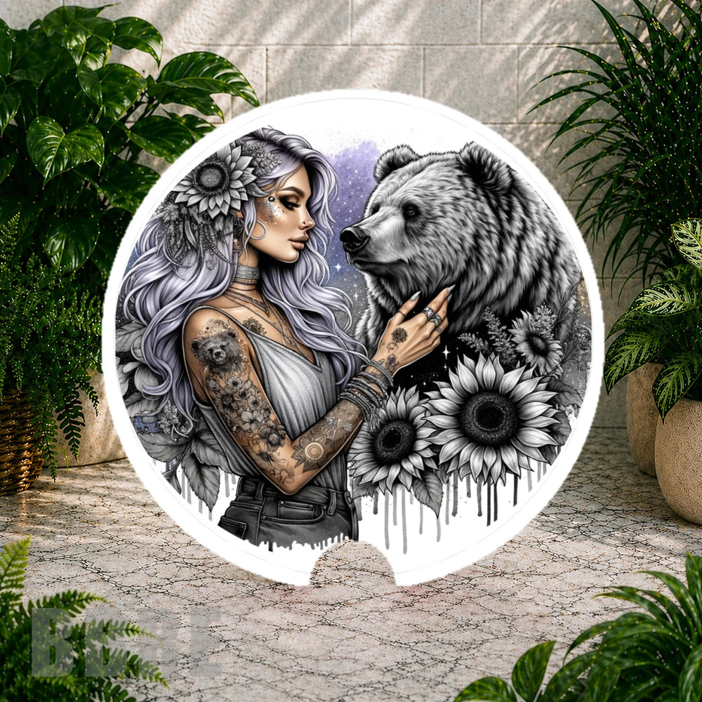Floral Bear Coaster Sublimation Wrap