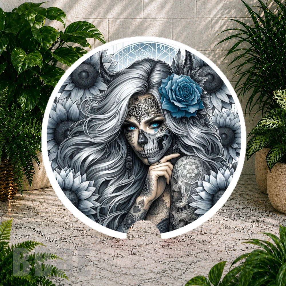 Skull Lady 2 Coaster Sublimation Wrap