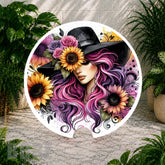 Sunflower Lady 5 Coaster Sublimation Wrap