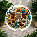 Floral Skull 2 Coaster Sublimation Wrap