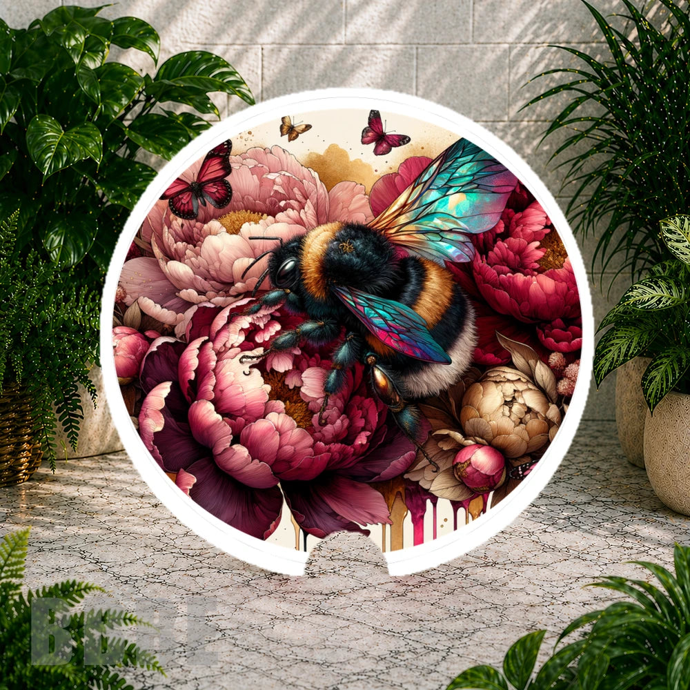Floral Bee Coaster Sublimation Wrap