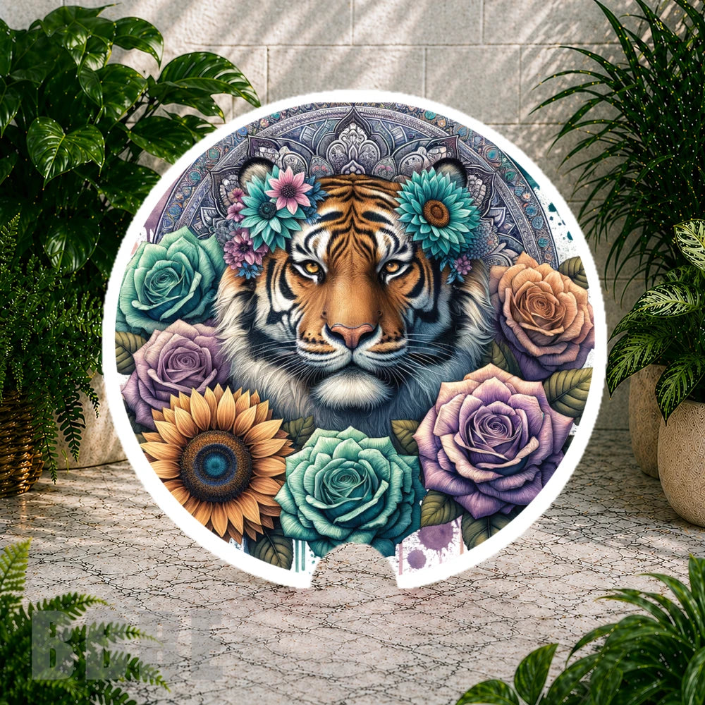 Floral Tiger Coaster Sublimation Wrap