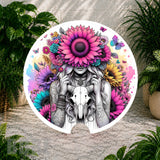 Floral Skull 11 Coaster Sublimation Wrap