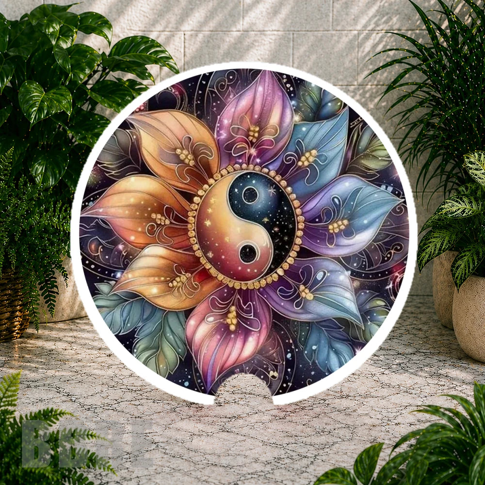 Yin Yang Blossom Coaster Sublimation Wrap