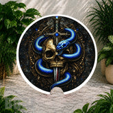 Blue Snake Skull Coaster Sublimation Wrap
