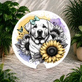 Puppy Floral Coaster Sublimation Wrap