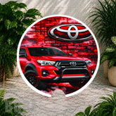 Toyota Red Coaster Sublimation Wrap