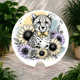 Cheetah Floral 2 Coaster Sublimation Wrap