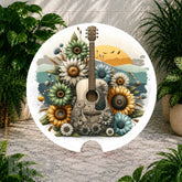 Floral Guitar Coaster Sublimation Wrap