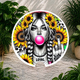 Sunflower Girl 3 Coaster Sublimation Wrap