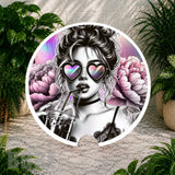 Heart Sunglasses Coaster Sublimation Wrap