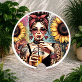 Sunflower Girl 7 Coaster Sublimation Wrap