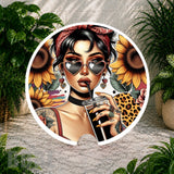 Sunflower Queen 4 Coaster Sublimation Wrap