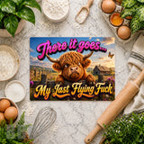 Flying Highland Cow Vertical Mockup