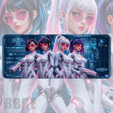 Futuristic Androids Faded Image