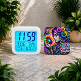 Positive Thoughts Digital Clock Transfer