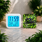Racing Motorcycle Digital Clock Transfer