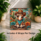 Cowboy Calf Digital Clock Transfer