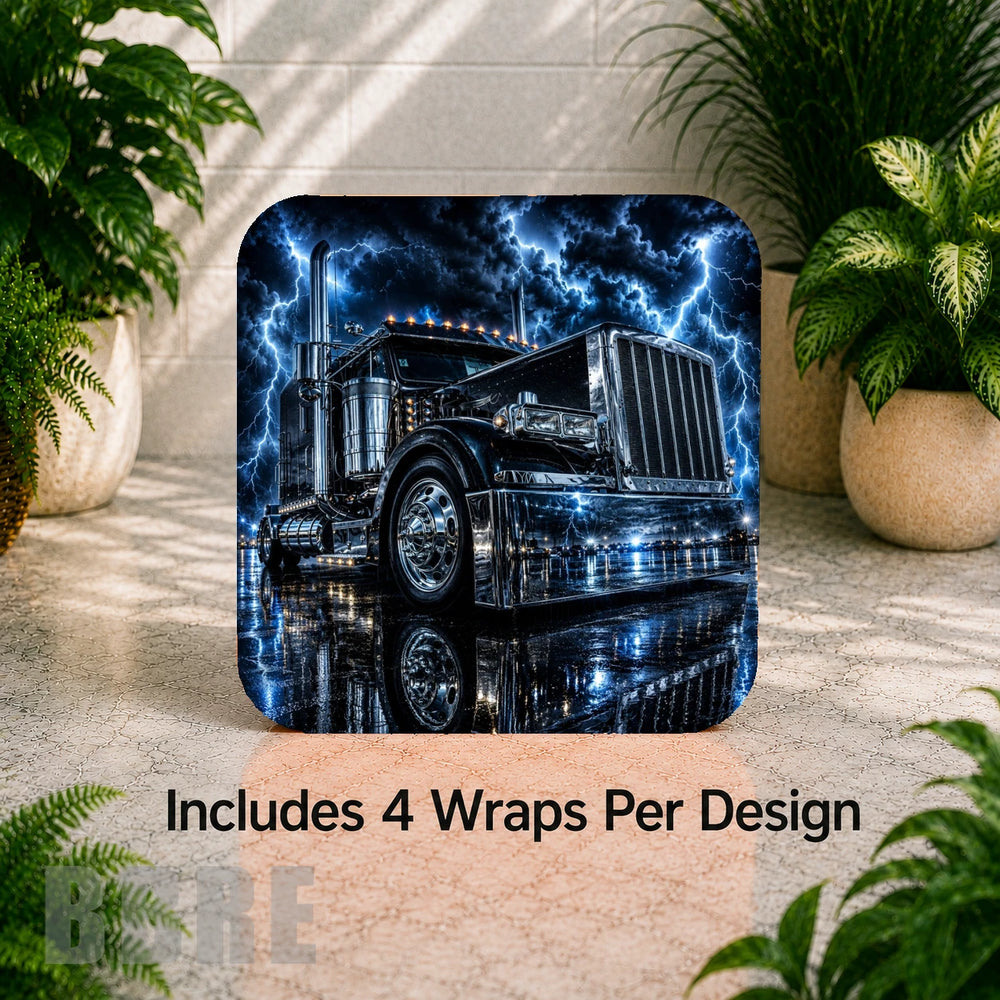 Truck Thunder Digital Clock Transfer