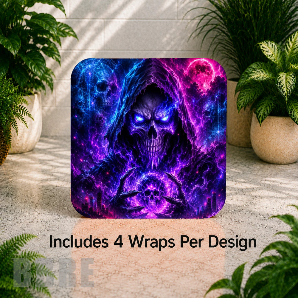 Cosmic Skull Digital Clock Transfer