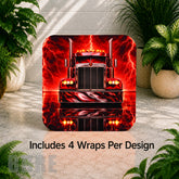 Red Truck Digital Clock Transfer