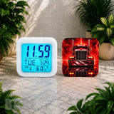 Red Truck Digital Clock Transfer