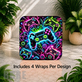 Neon Gamepad Digital Clock Transfer