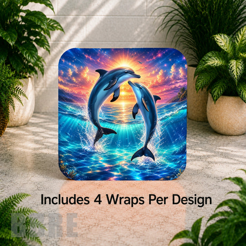 Dolphin Dance Digital Clock Transfer