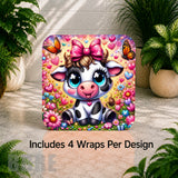 Cute Cow Digital Clock Transfer