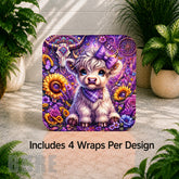 Floral Calf Digital Clock Transfer