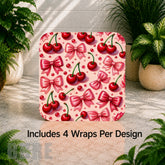 Cherry Bow Digital Clock Transfer