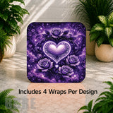 Heart Roses Digital Clock Transfer