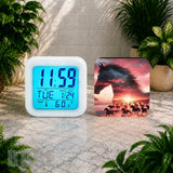 Majestic Horses 3 Digital Clock Transfer