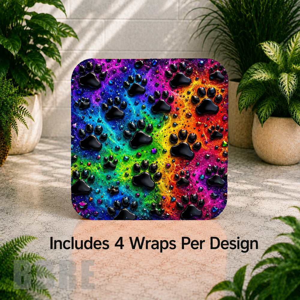 Paw Print Digital Clock Transfer