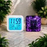 Purple Truck Digital Clock Transfer