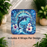 Dolphin Mandala Digital Clock Transfer
