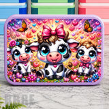 Cute Cow Trio Lunch Box Transfer