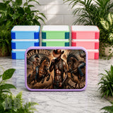 Cowboy Artwork Lunch Box Transfer
