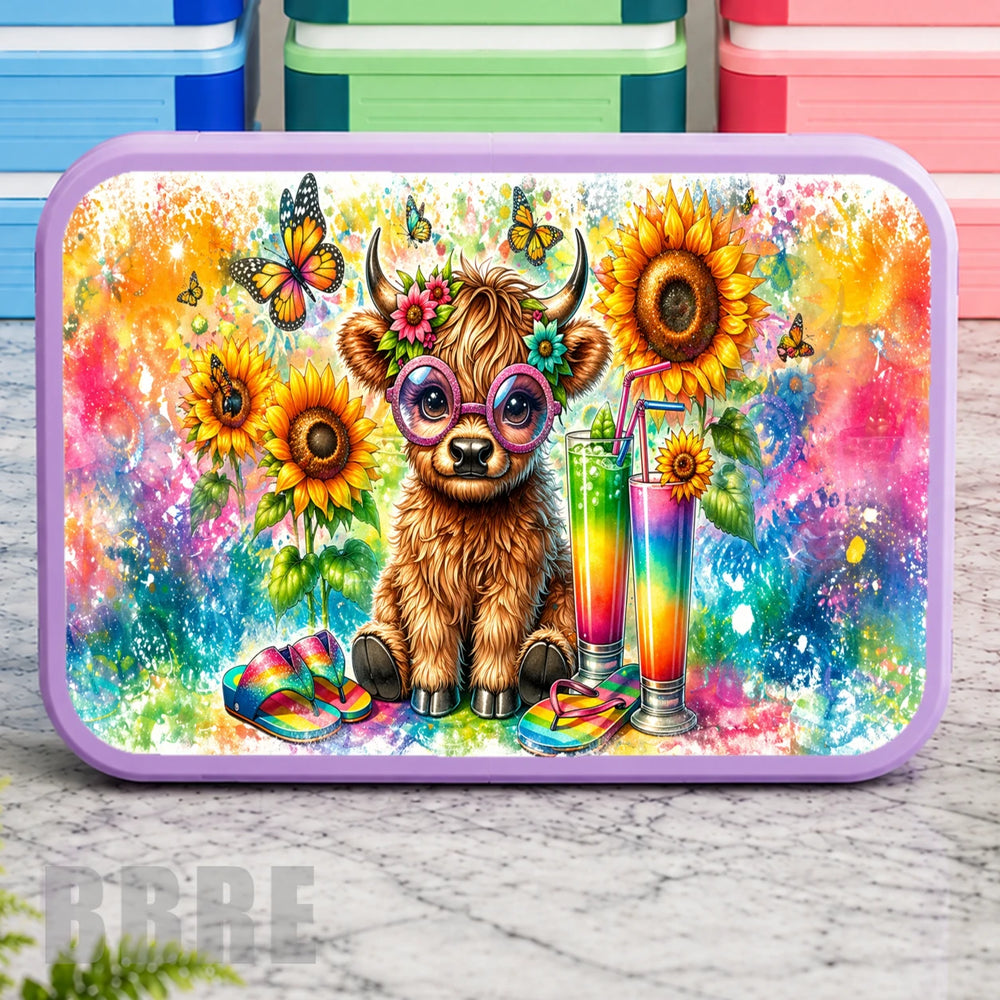 Colorful Highland Lunch Box Transfer