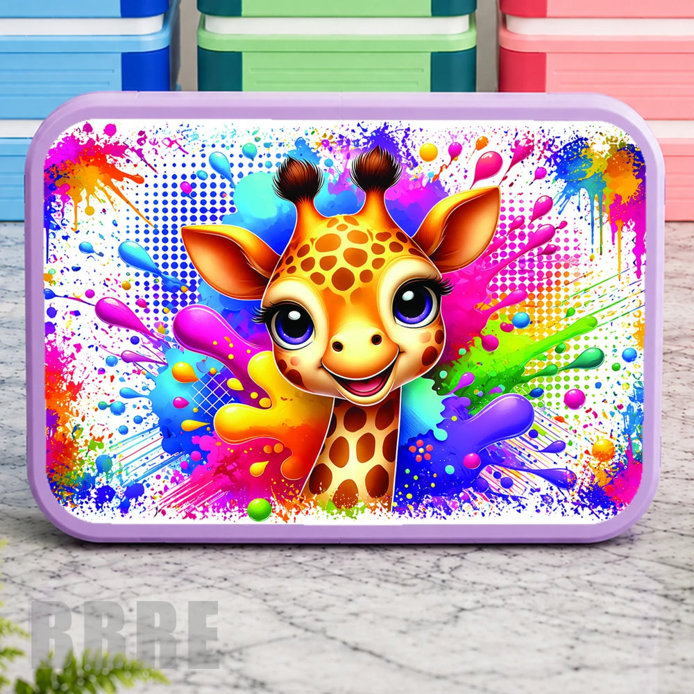 Colorful Giraffe Lunch Box Transfer