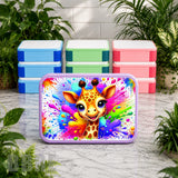 Colorful Giraffe Lunch Box Transfer