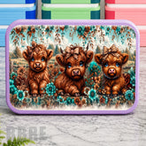 Cute Calf Trio Lunch Box Transfer
