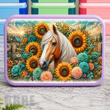 Sunflower Horse Lunch Box Transfer