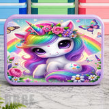 Unicorn Rainbow Lunch Box Transfer