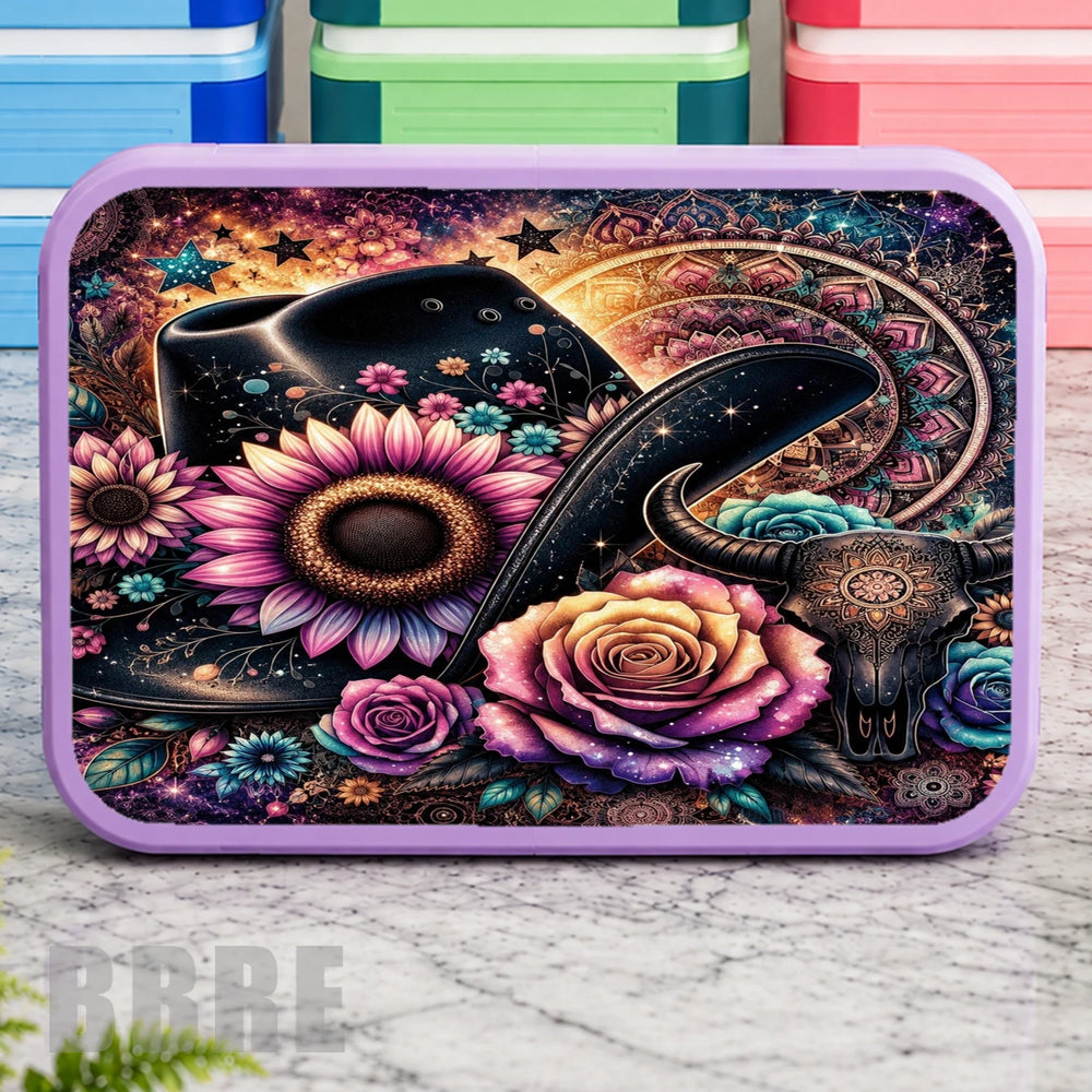 Cowboy Hat Lunch Box Transfer
